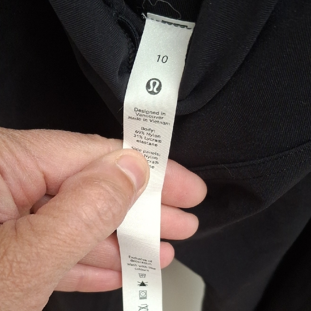SOLD-Lululemon Athletica Black Leggings-EUC - Picture 3 of 4